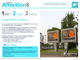 Ambition8 A chaque besoin son parcours