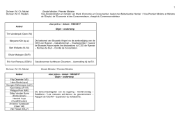 1 De heer / M. Ch. Michel Eerste Minister / Premier