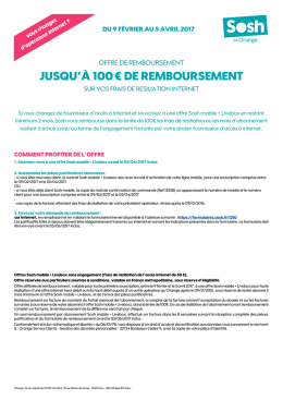 jusqu`à 100 € de remboursement