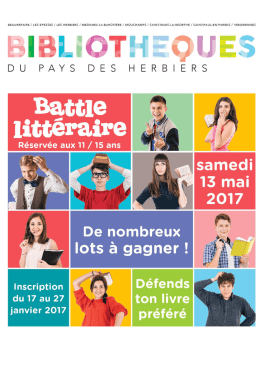 ici. - Bibliothèques du Pays des Herbiers