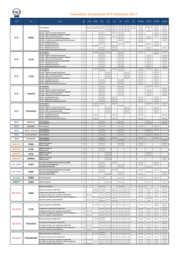 Toutes les formations