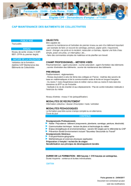 Formacode : 22486 - Code Rome