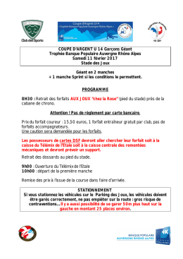 Coupe d`Argent U14 Gar&ccedil;ons La Clusaz