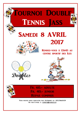 Tournoi Double Tennis Jass