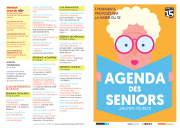 Agenda des seniors janvier-février 2017