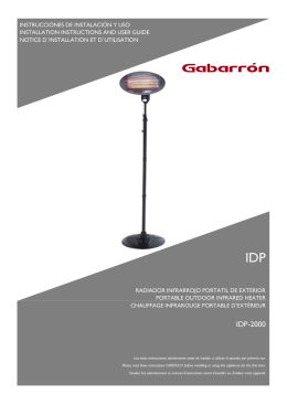 Manual de instrucciones IDP