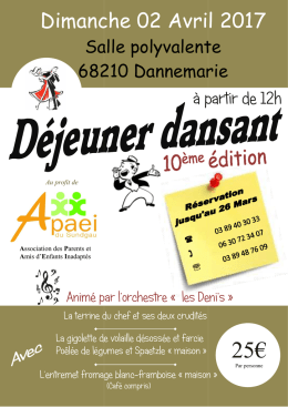 dejeuner affiche 2017