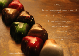 St Valentin Le c&oelig;ur caramel passion framboise et