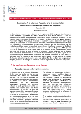 Synth&egrave;se du rapport