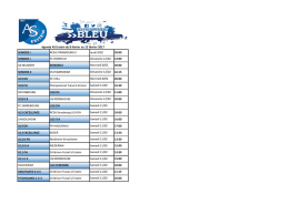 AGENDA ASE du 8 février au 12 février 2017