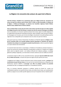 communiqu&eacute; de presse