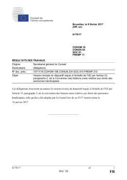 6170/17 af 1 DGC 2B Les d&eacute;l&eacute;gations trouveront en annexe la