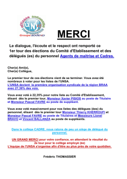 Le dialogue, l`&eacute;coute et le respect ont remport&eacute; ce 1er