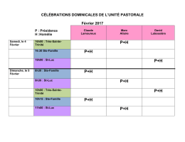 P+H - Unité pastorale St-Joseph/St-Luc et St