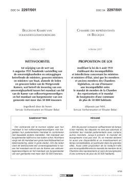 001 - Kamer van Volksvertegenwoordigers