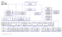 organigramme de la cour du québec