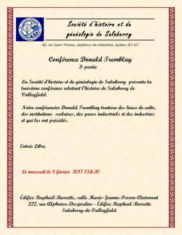 Histoire de Salaberry-de-Valleyfield