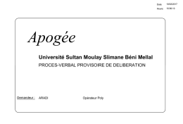 M3 - Facult&eacute; Polydisciplinaire Beni Mellal