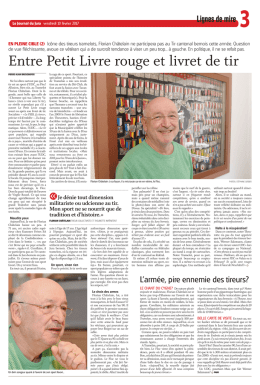 Entre Petit Livre rouge et livret de tir