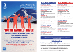 sortie famille - Ville d`Albertville