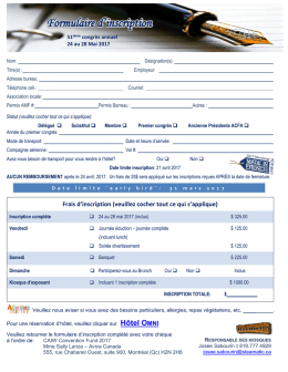 Formulaire d`inscription - Association des femmes d`assurance de