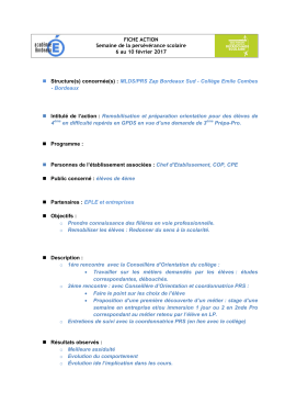 concernée(s) : MLDS/PRS Zap Bordeaux