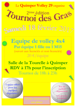 Tournoi des gras Février 2017
