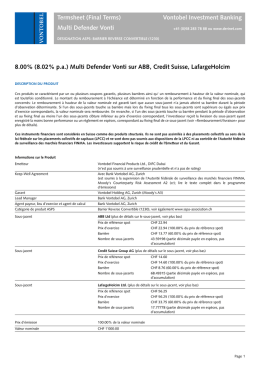 Vontobel Documentation Derivatives