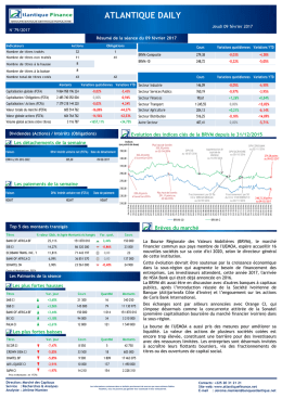 atlantique daily - Atlantique Finance