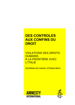 DES CONTROLES AUX CONFINS DU DROIT