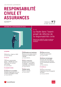 responsabilité civile et assurances