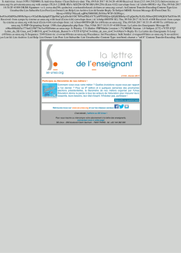 lettre enseignants - enseignants de l`unsa - SE-Unsa