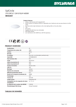 sylcircle 12w 810lm 4000k