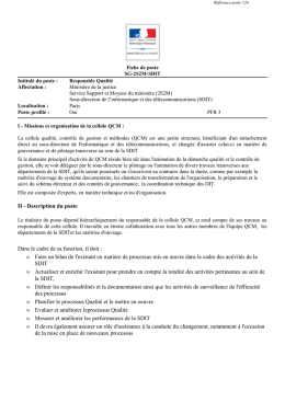 Responsable qualité - les metiers.justice