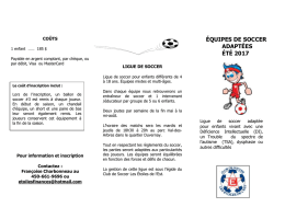 Ligue soccer adapt&eacute;