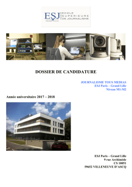 dossier de candidature