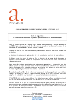 Contacts presse