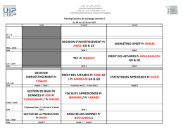 planning des rattrapages semestre 5