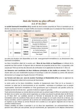 Société de droit tunisien propriété de l`Etat et mandatée par