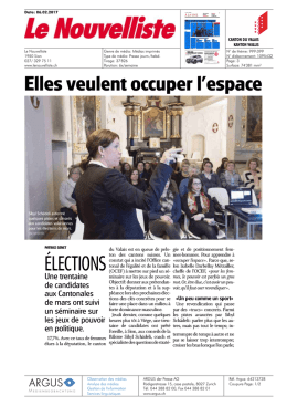 Elles veu ent occuper `espace
