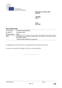 10702/96 DCL 1 mm/is DGF 2C Les délégations trouveront ci