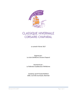 4 février 2017 - Corsaire-Chaparal