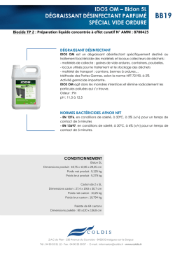 IDOS OM – Bidon 5L DÉGRAISSANT DÉSINFECTANT - Hug-s