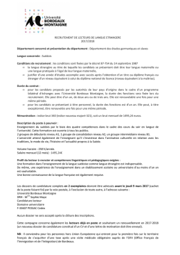 Fiche de poste lecteur su&eacute;dois 2017-2018