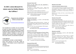 Détails 1er Semestre 2017 - Guides