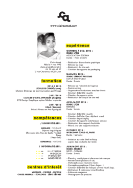 Mon CV - Claire Amat