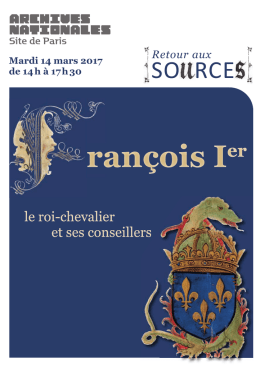 Le programme - Archives nationales