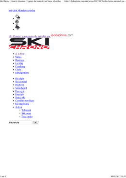 article fis homme - Ski Club Morzine Avoriaz