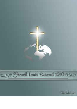 French Louis Segond (1910