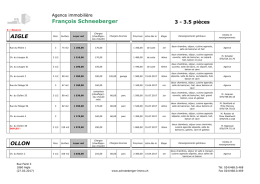 3 pièces - Agence immobilière François Schneeberger SA